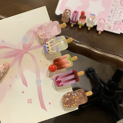 Cute Cartoon Ice Cream Hair Barrette