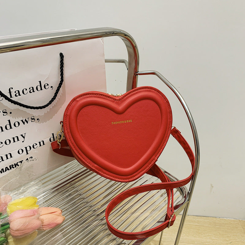 Heart Shaped Puff Bag - Quilted Crossbody