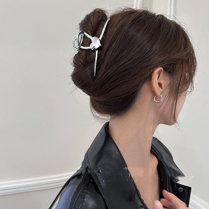 Love Heart Metal Hair Clip