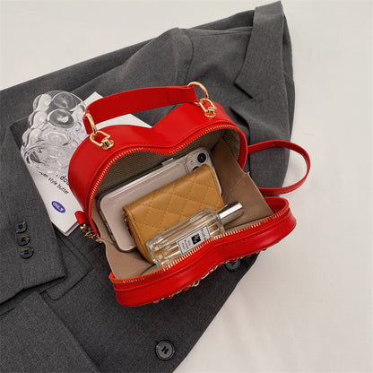 Heart Chain Shoulder Bag - Large Capacity