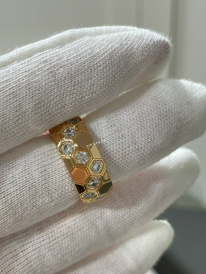 Honeycomb Diamond Ring