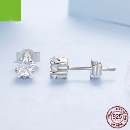 Twinkling Stars Stud Earrings - S9 Sterling Silver