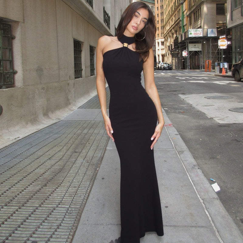 Minimalist Mock Neck Dress