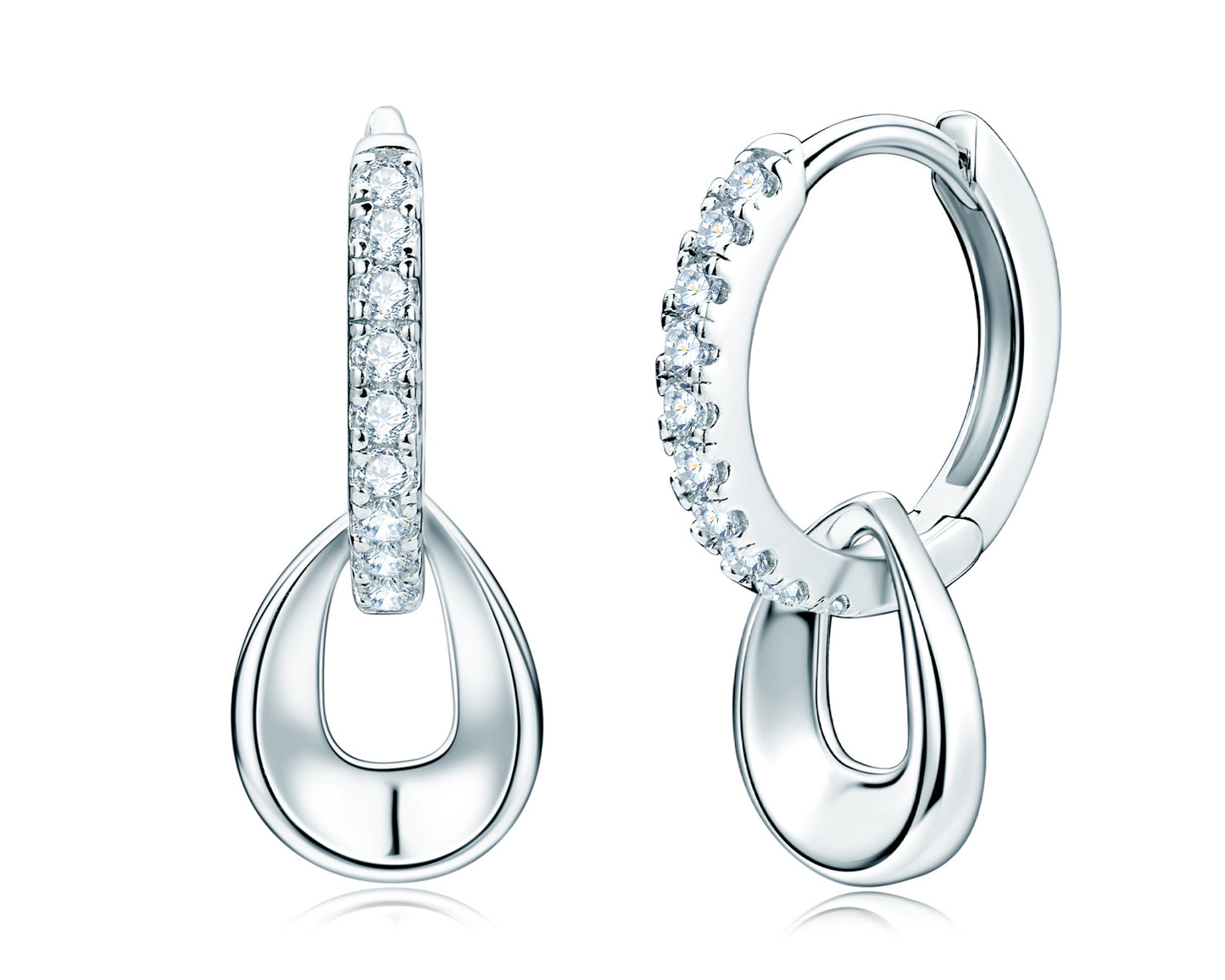 Moissanite Hoop Earrings