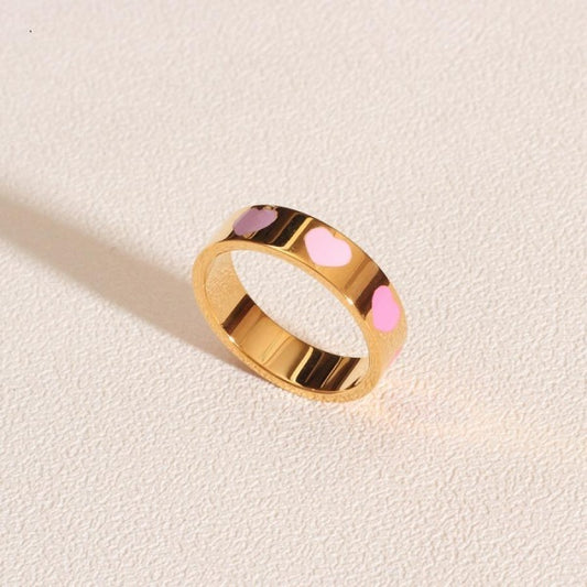 Enamel Ring - Heart, Stars, or Flowers