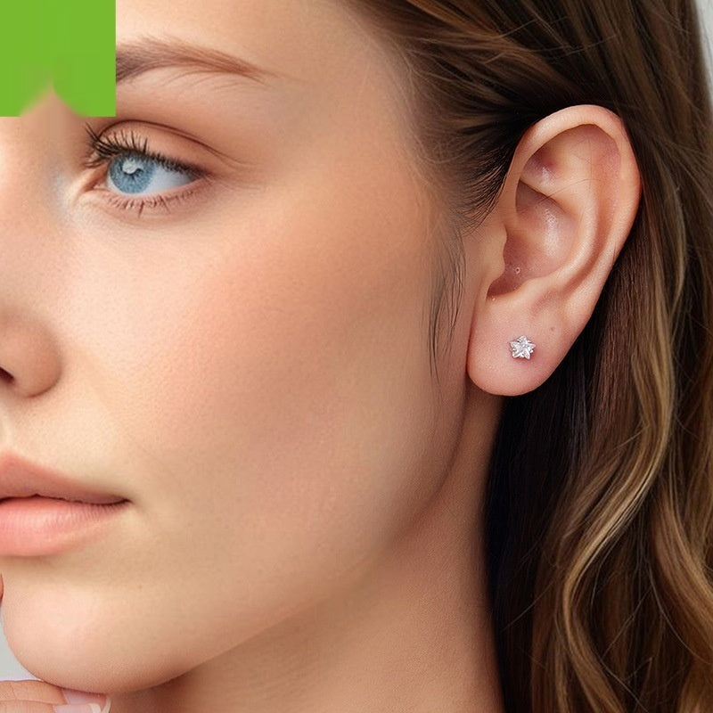 Twinkling Stars Stud Earrings - S9 Sterling Silver