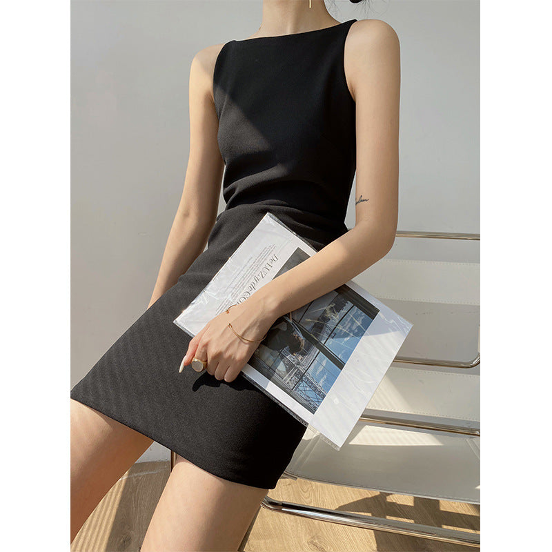 Sleek Chiffon Shift Dress