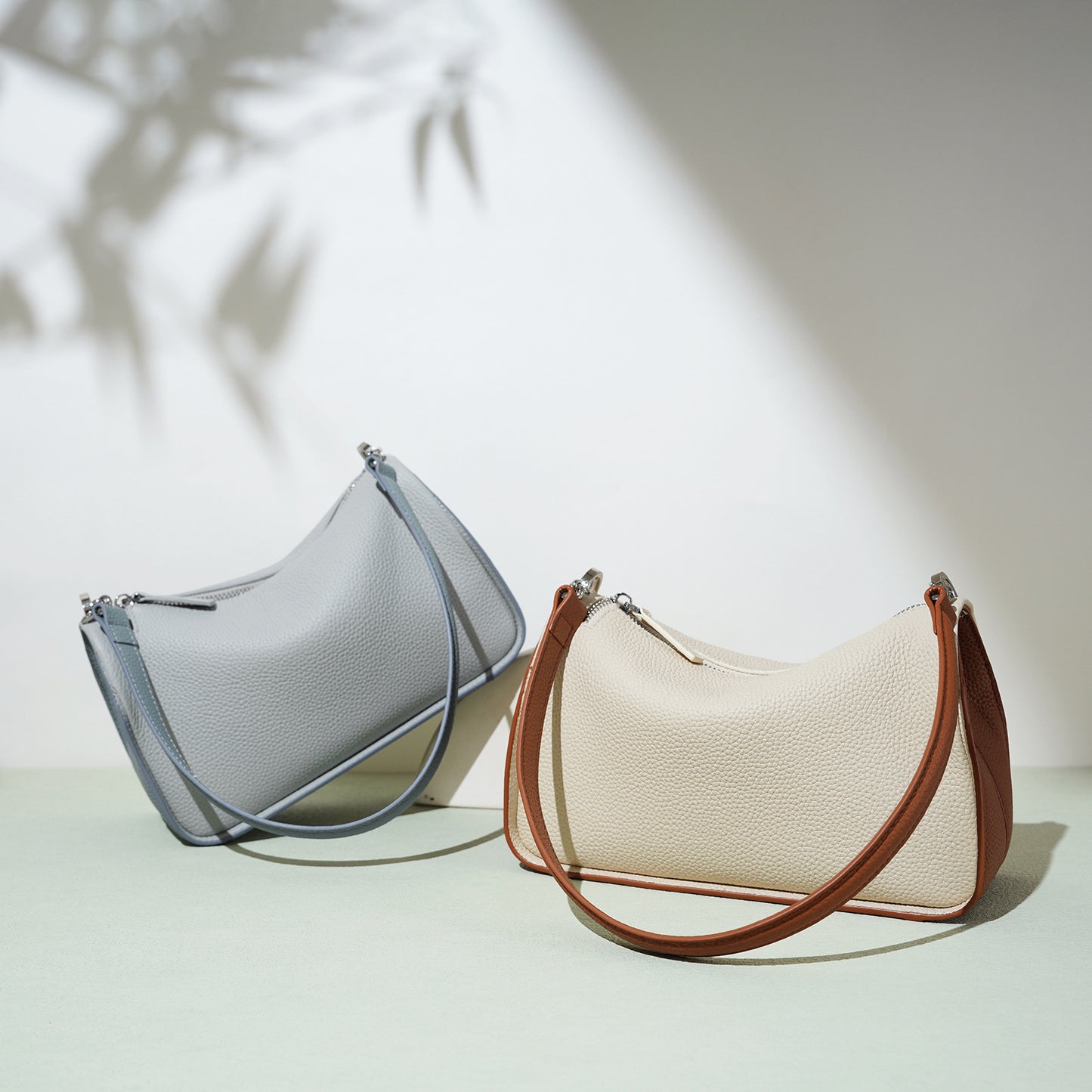 Women's Pastel Shoulder Crossbody Slouchy Bag