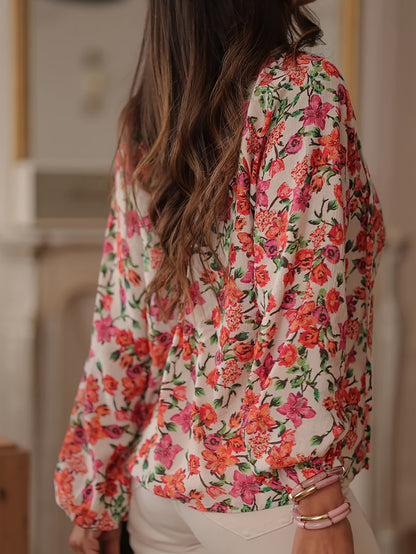 Floral Button Down Blouse