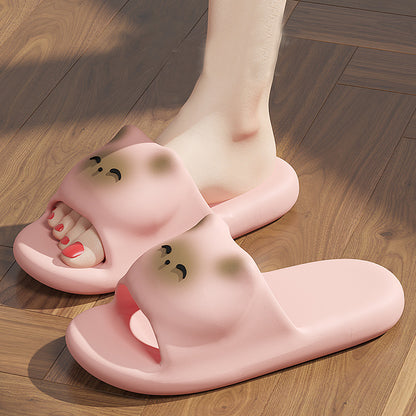 Toasted Marshmallow Cat Slippers