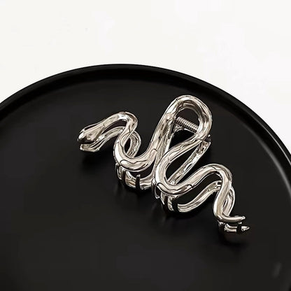 Metallic Snake Hair Claw Clip