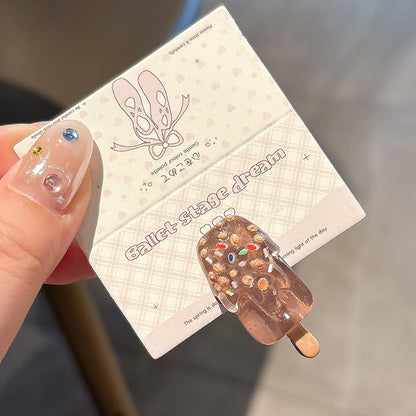 Cute Cartoon Ice Cream Hair Barrette