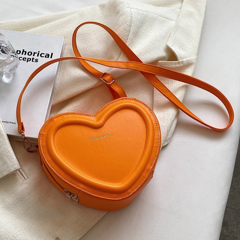 Heart Shaped Puff Bag - Quilted Crossbody