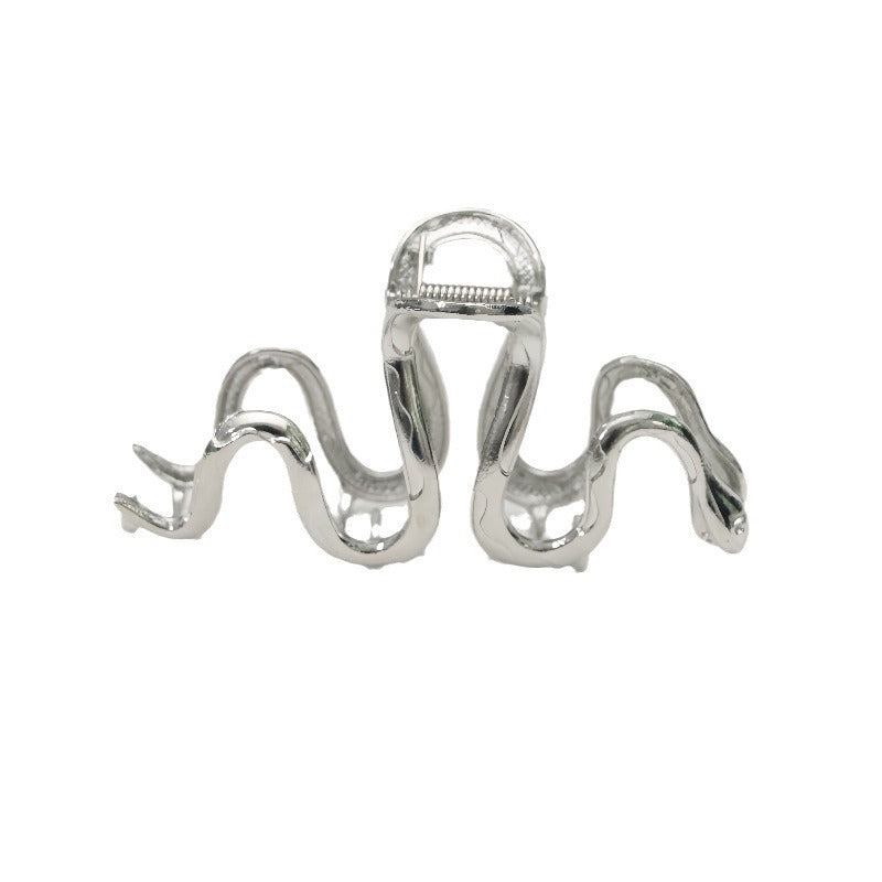 Metallic Snake Hair Claw Clip