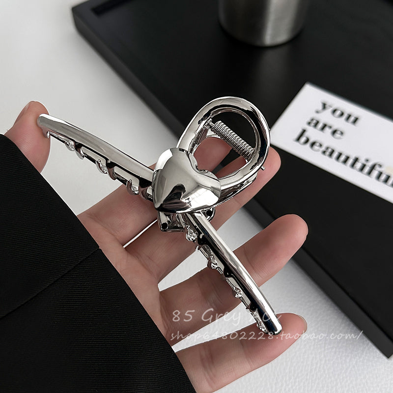 Love Heart Metal Hair Clip