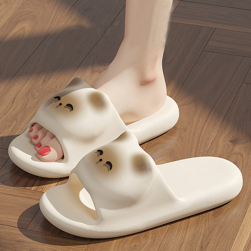 Toasted Marshmallow Cat Slippers