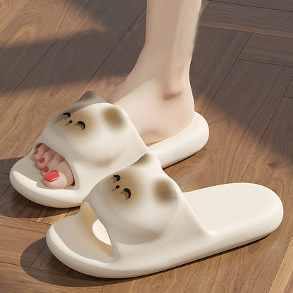 Toasted Marshmallow Cat Slippers