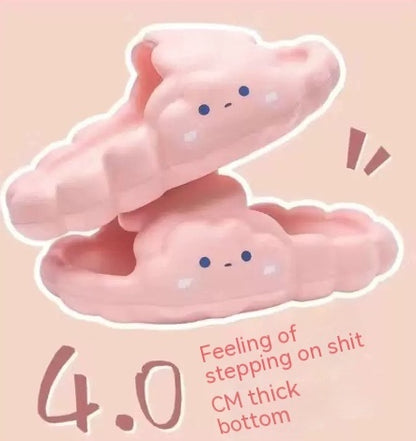Cloud Emoji Platform Slippers