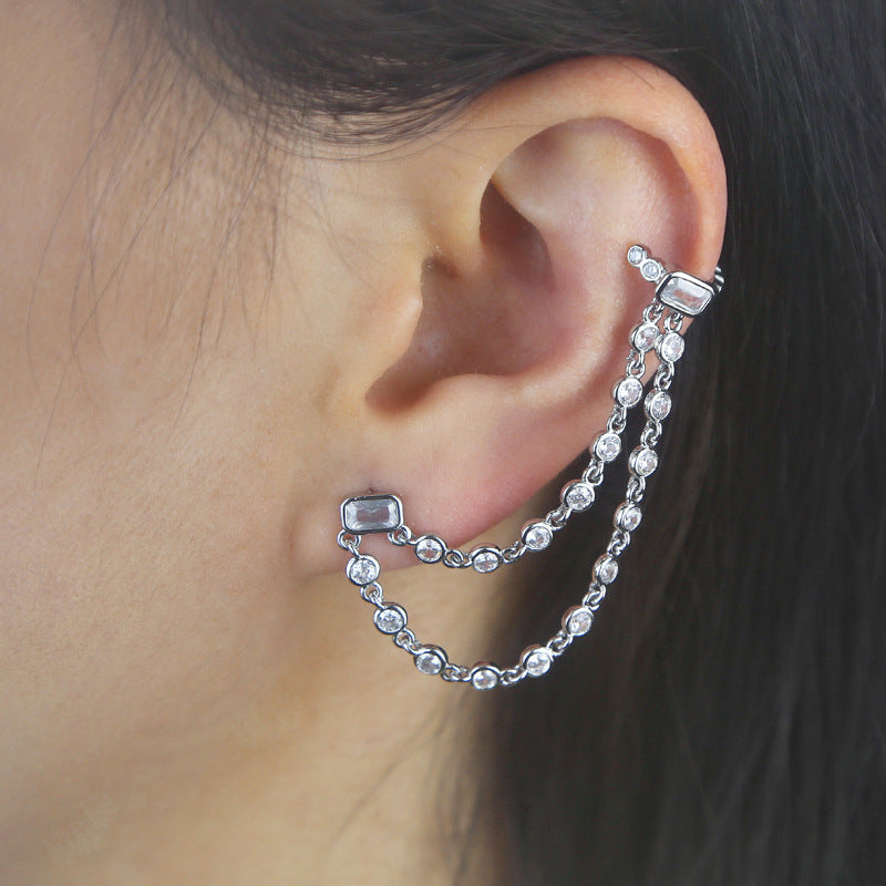 Zircon Stud Ear Cuff