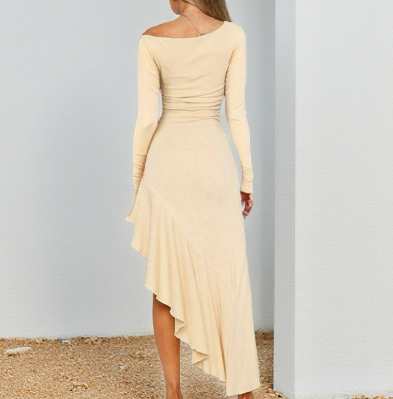 Off-Shoulder Bodycon Midi Dress