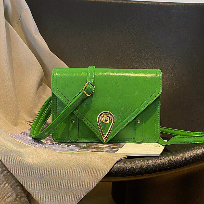 Envelope Shoulder Bag - Gold Teardrop Clasp