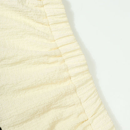 Strapless Tube Top & Flared Ruffle Skirt Set - 2-Piece