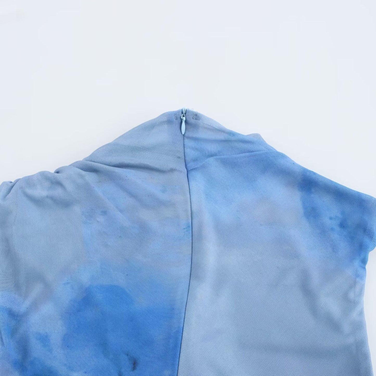 Ruched High Neck Dress