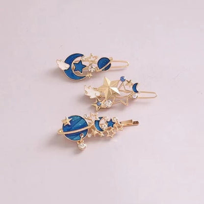 Starry Sky Hair Clips Set