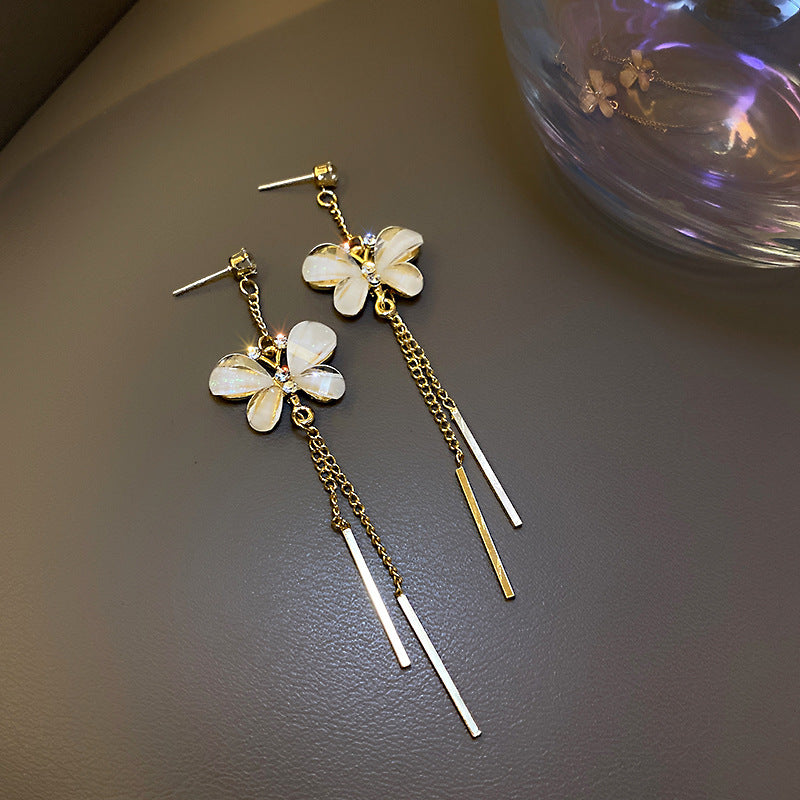 Butterfly Earrings - 925 Silver Needle