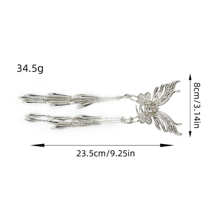 Hollow Butterfly Tassel Barrette