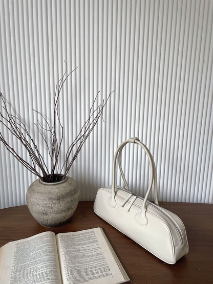 Cowhide Leather Shoulder Bag - Large Capacity