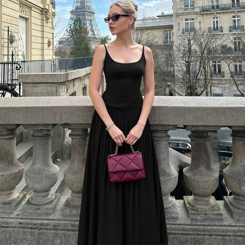 Parisian Pleated Slip Dress