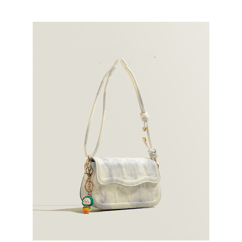 Marble Pastel Wave Single Shoulder Crossbody Bag