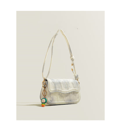 Marble Pastel Wave Single Shoulder Crossbody Bag