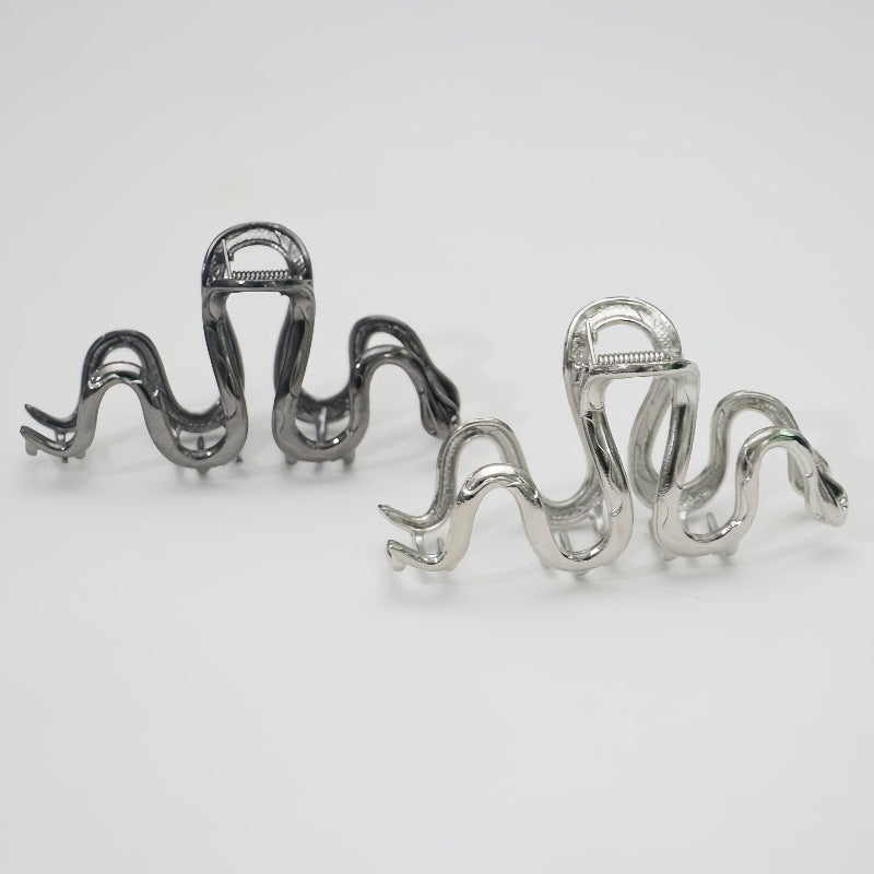 Metallic Snake Hair Claw Clip