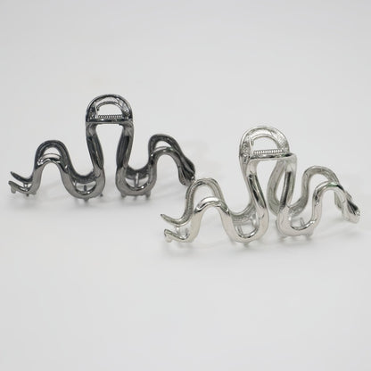 Metallic Snake Hair Claw Clip