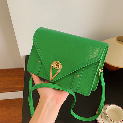 Envelope Shoulder Bag - Gold Teardrop Clasp