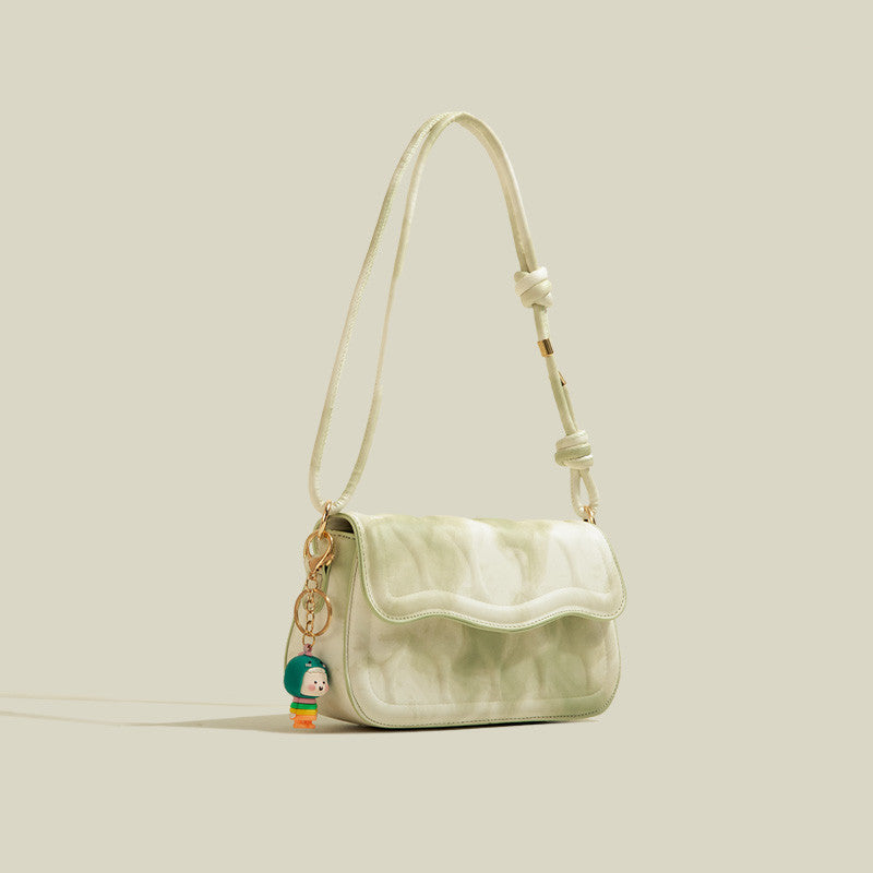 Marble Pastel Wave Single Shoulder Crossbody Bag