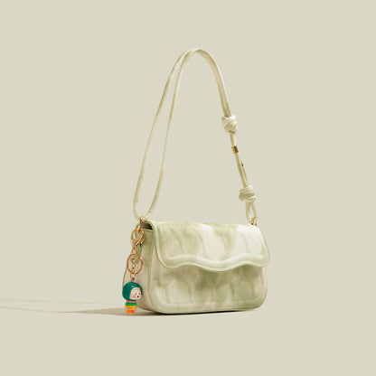 Marble Pastel Wave Single Shoulder Crossbody Bag