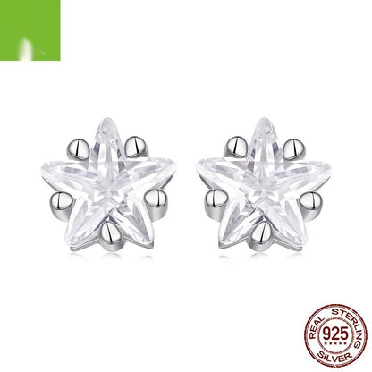 Twinkling Stars Stud Earrings - S9 Sterling Silver