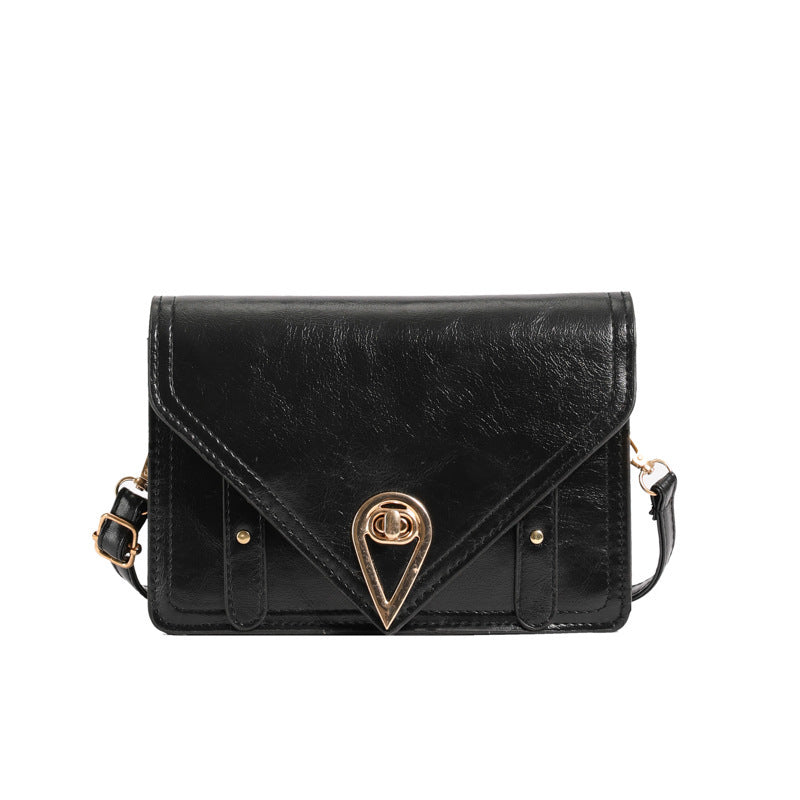 Envelope Shoulder Bag - Gold Teardrop Clasp