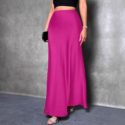 Satin Midi Skirt