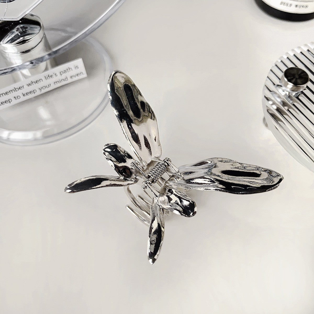 Hollow Butterfly Tassel Barrette