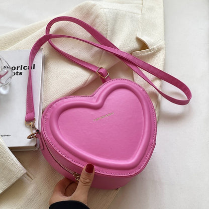 Heart Shaped Puff Bag - Quilted Crossbody