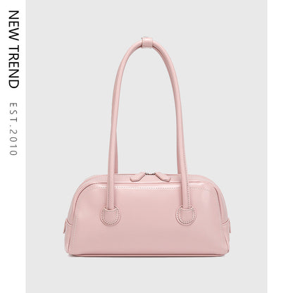 Vintage Vibes Contrast Stitch Shoulder Bag